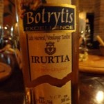 Etiqueta del vino Botrytis de Gewurztraminer creado por el talentoso enólogo Daniel Cis Godoy para Bodega Irurtia