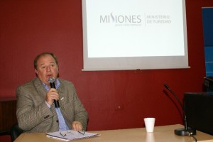 Horacio Blodek Ministro de Turismo de Misiones en la presentación del Plan ConectAR