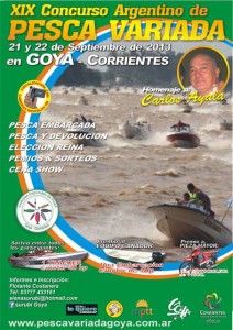 Afiche 19° Concurso Argentino de Pesca Variada Embarcada con Devolución.