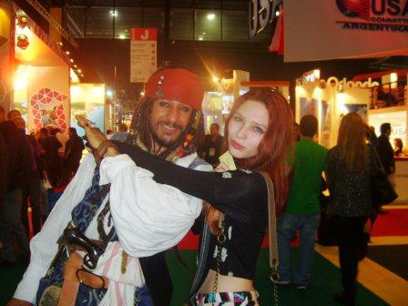 El pirata Jack Sparrow y Rocio Seronero.
