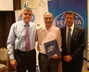 Reunión de Presidentes Roberto Brunello, Marcelo Loffreda y Claudio Aguilar.