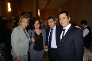Annie Millet de Destino Argentina, Marcela Cuesta de Inprotur, Fabián Lombardo de Aerolíneas y Javier Espina, Presidente del CFT.