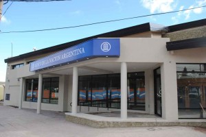 La nueva sede del Banco Nación en la ciudad de El Calafate.
