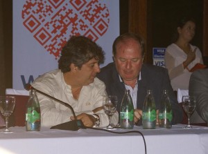 Marcelo Sánchez, Intendente de Puerto Iguazú y Horacio Blodek, Ministro de Turismo de Misiones.