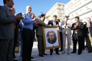 Closs entregó a Macri un cuadro con el retrato de Andrecitito.