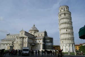 La catedral y la Torre de Pisa.
