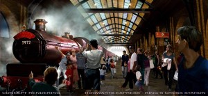 King's Cross Station. Al igual que en los libros y películas - los visitantes serán capaces de abordar el Expreso de Hogwarts.