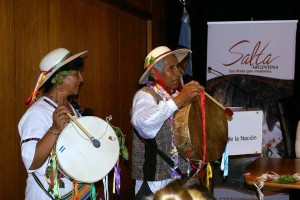 Las copleras en el Ministerio de Turismo de la Nación.
