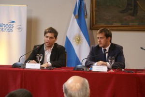 Kicillof destacó la enorme transformación que tuvo Aerolíneas Argentinas desde que el Estado se hizo cargo de la empresa de bandera nacional.