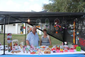 Los artesanos también participaron del evento.