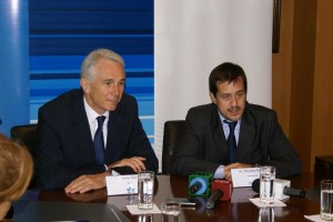 Mariano Recalde y el CEO de IATA, Tomy Tyler.