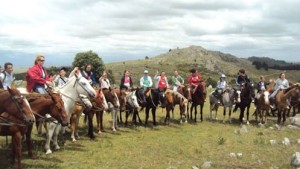 Cabalgatas en Tandil.