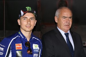 Meyer y el bicampeón Lorenzo.