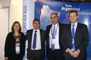 Aerolíneas presente en Expoeventos. El gerente comercial  Fabián Lombardo visitó el stand.