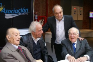 Juan Carlos Godoy, Julio Dulpaa, Hernán Lombardi y Alberto Podestá.
