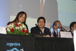 Mariano Recalde, Presidente de Aerolíneas Argentinas en la apertura.