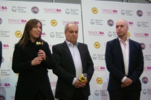 Vicejefa de Gobierno, María Eugenia Vidal, Ministro de Cultura Hernán Lombardi y el jefe de Gabinete Rodríguez Larreta presentaron oficialmente el Tango Buenos Aires Festival y Mundial.