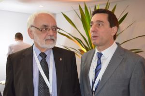 Martín Bulos, Secretario de Turismo de Santa Fe y Javier Espina, Presidente del CFT en Venda Argentina.