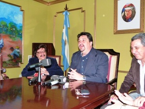 Ramón Ayala, Gobernador Closs y Julián Marín.
