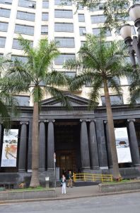 Caixa Cultural. Inaugurada en 1939 por el presidente Getúlio Vargas, la antigua sede de la “Caixa Económica Federal de São Paulo”.