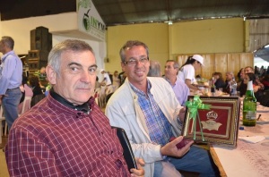 Ing. Luis Prieto, Presidente del Inym y Tito Vialey, Presidente de la Fiesta en el almuerzo de la familia yerbatera.