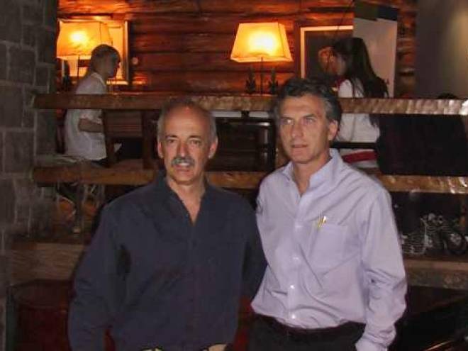 Jorge Rojas, junto al jefe de gobierno porteño Mauricio Macri.