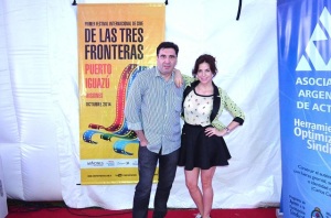 Mercedes Funes y Ricardo Seronero en el Festival de Cine.