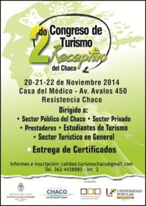 2° Congreso de Turismo Receptivo en Resistencia, Chaco