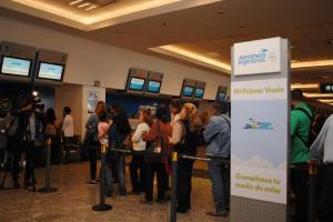 Mi primer vuerlo por Aerolíneas. portasda