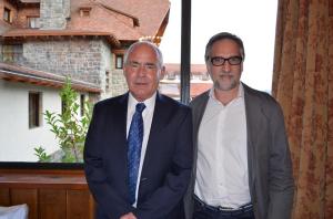 Ministro Meyer y Ministro de Turismo de Misiones, Sergio Dobrusin en Bariloche.