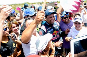 El piloto catarí Nasser Al Attiyah en San Juan.