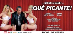 Negro Alvarez.El humorista más representativo de Córdoba, acompañado por Andrea López Costa y Emilse Balas, y por sus legendarios músicos “Los hilachentos del Trópico”.