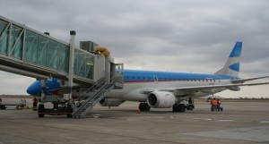 Aerolíneas Argentinas en el Aeropuerto de Córdoba.