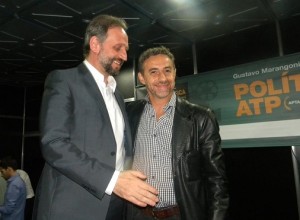 Gustavo Marangoni y el periodista Luis Majul.