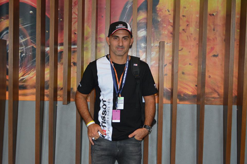 Diego Fernando Latorre en el Hotel Termas 1, también le gusta el Moto GP.