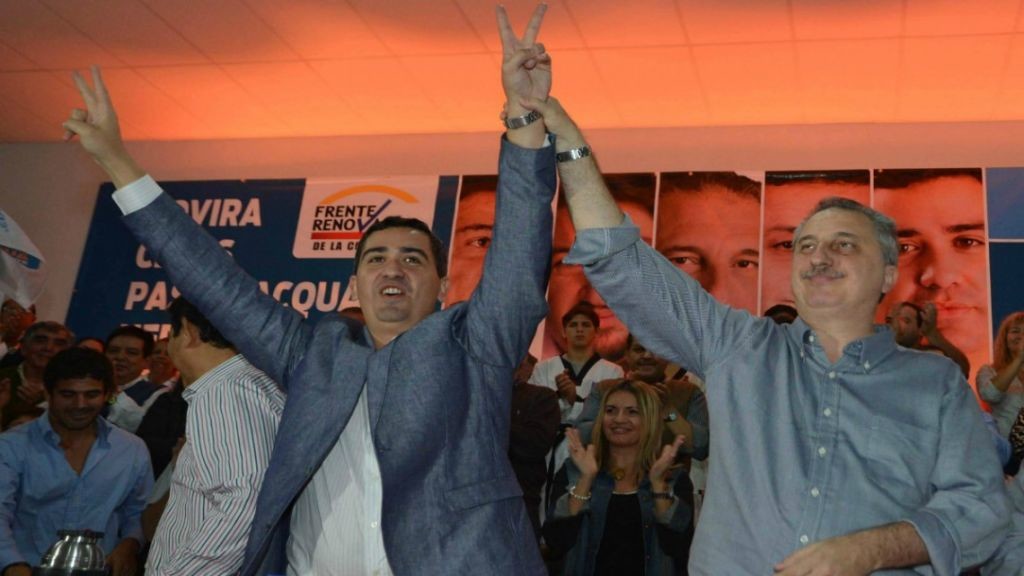 El candidato a Intendente de Posadas, José María Arrúa y el candidato a Gobernador de Misiones, Hugo Passalacqua.