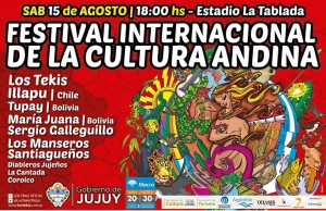  "Festival Internacional de la Cultura Andina" en Jujuy.