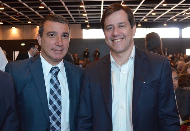 Fabián Lombardo, Gerente Comercial y Mariano Recalde, Presidente de Aerolíneas Argentinas.