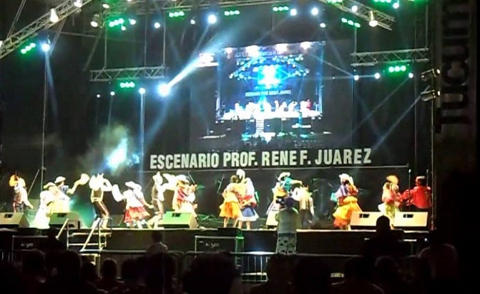 Escenario de la "45º Edición Festival Lules Canta a la Patria".