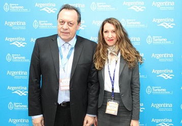 Santos se reunió con la manager General para Alemania y Austria de Aerolíneas Argentinas, Natalia Zaragoza.