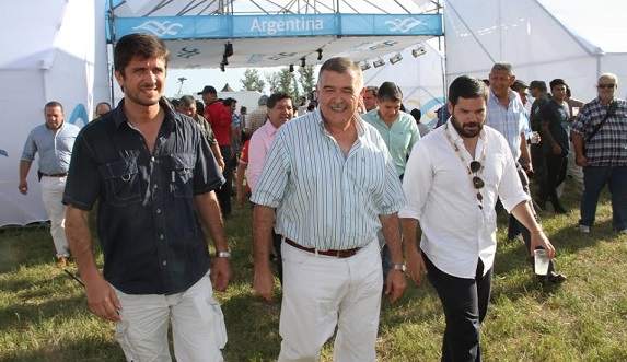 Sebastian Giobellina, Osvaldo Jaldo y Garcia Soria en el campamento de Tucumán.